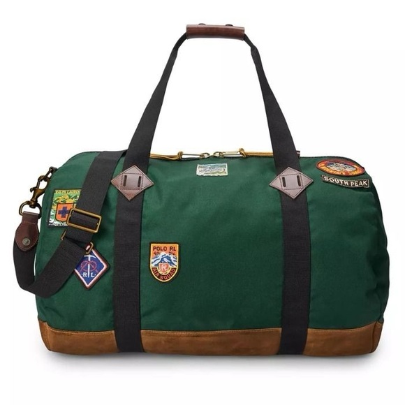 Polo Ralph Lauren Other - Polo by Ralph Lauren Green Duffel with Brown Accents